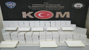 Kırıkkale'de takside 30 bin makaron ele geçirildi