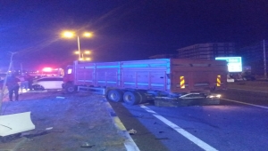 Kırıkkale'deki zincirleme trafik kazasında bir sürücü yaralandı