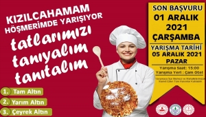 Kızılcahamam'da Höşmerim yarışması yapılacak
