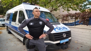 Konya Emniyetinin "kurbağa adam"ı vücut geliştirmede de iddialı