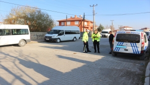 Kulu'da okul servisleri denetlendi