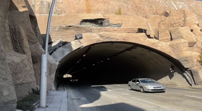 Kuzey Ankara Tüneli'nde düşen kaya parçası için teknik inceleme başlatıldı
