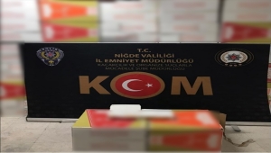 Niğde'de 1,5 milyon boş makaron ele geçirildi