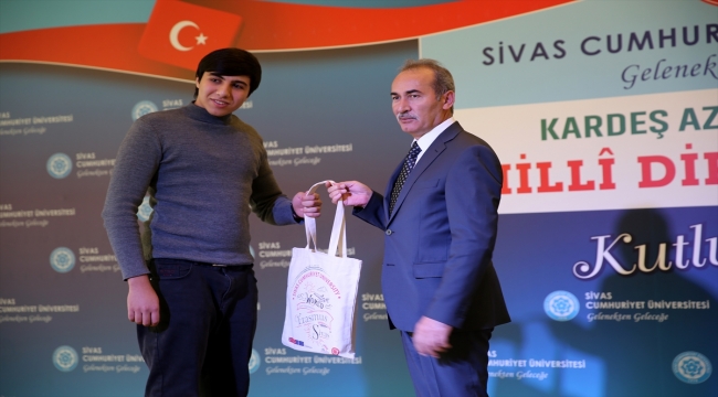 Sivas'ta, Azerbaycan'ın Milli Diriliş Günü dolayısıyla program düzenlendi