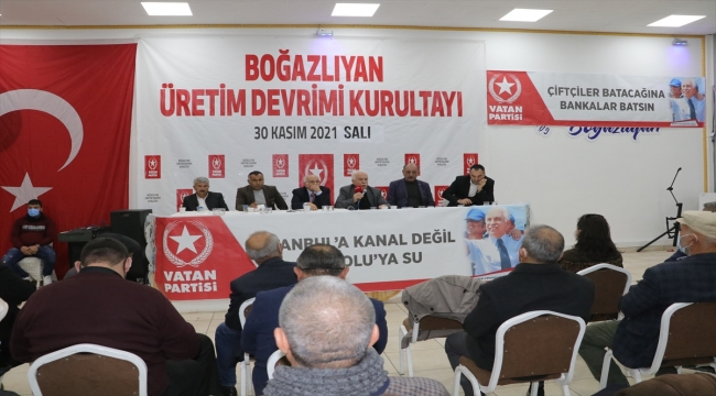 Vatan Partisi Genel Başkanı Perinçek, Yozgat'ta "Üretim Devrimi Kurultayı"na katıldı