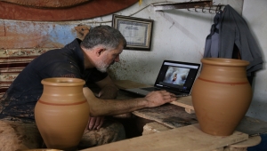 Avanos'ta çanak ustaları AA'nın "Yılın Fotoğrafları" oylamasına katıldı