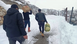 BİMDER zorlu kış şartlarında ihtiyaç sahiplerine ulaşıyor.