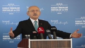 CHP Genel Başkanı Kılıçdaroğlu, Elmadağ'da muhtarlar ve STK temsilcileriyle buluştu: