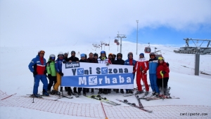 Erciyes'te kayak sezonu açıldı