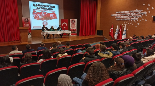 Kahramankazan'da gaziler öğrencilere 15 Temmuz'u anlattı
