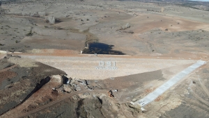 Kaleköy Göleti'nde su tutulmaya başlandı