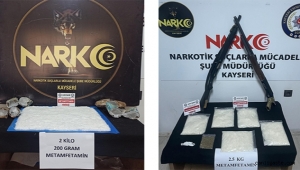 Kayseri'de 4 kilo 700 gram sentetik uyuşturucu ele geçirildi