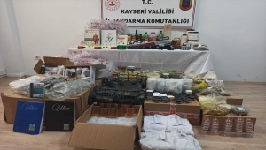 Kayseri'de ilaç yapımında kullanılan aktar ürünleri ele geçirildi
