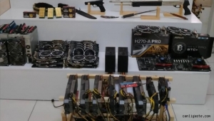 Kayseri'de kaçak kripto para üretimi operasyonunda 6 zanlı yakalandı