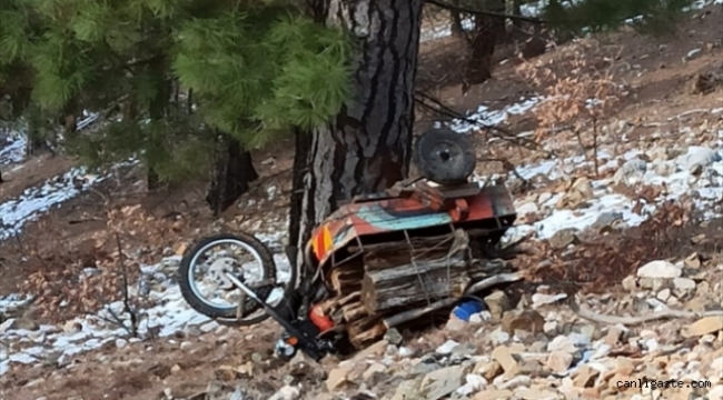 Kayseri'de motosikletiyle uçuruma yuvarlanan sürücü hayatını kaybetti