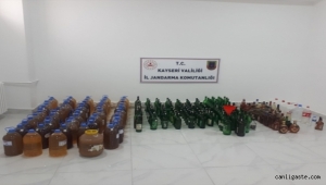 Kayseri'de sahte içki operasyonunda 2 zanlı yakalandı