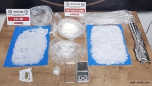 Kayseri'de uyuşturucu şüphelileri kovalamaca sonucu yakalandı