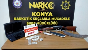 Konya'da 185 polisle düzenlenen uyuşturucu operasyonunda 12 şüpheli yakalandı 