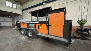 Konya'da bir firma asfalt atığını çevreye ve ekonomiye kazandıran makine yaptı