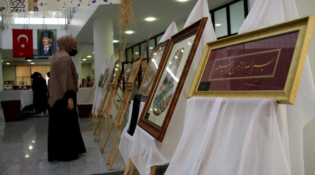 Konya'da liseli gençler Şebi-i Arus temalı sanat sergisi düzenledi