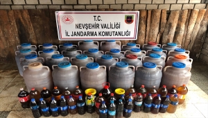 Nevşehir'de 1447 litre kaçak şarap ele geçirildi