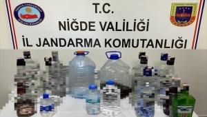 Niğde'de 11 litre sahte içki ele geçirildi