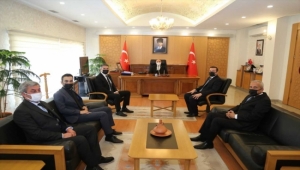 Vali Şehmus Günaydın, ASKF Başkanı Mutlu Önal'ı kabul etti