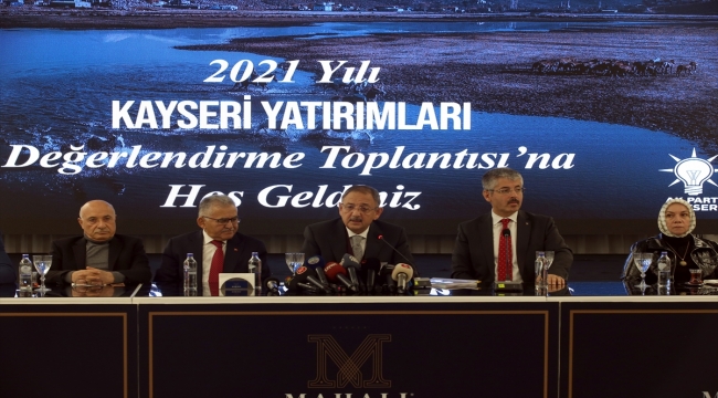 AK Parti'li Özhaseki 2021 Yılı Kayseri Yatırımları Değerlendirme Toplantısı'nda konuştu: