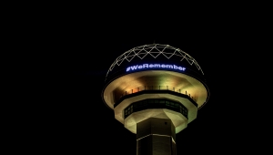 Atakule, Uluslararası Holokost Anma Günü dolayısıyla ışıklandırıldı