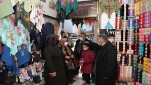 Başkan Büyükkılıç esnafı ziyaret etti