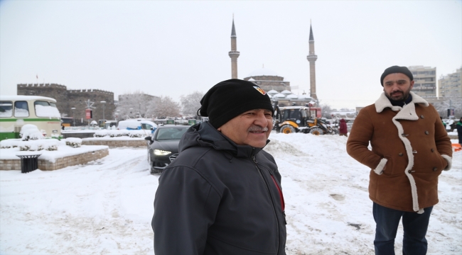 Başkan Büyükkılıç karla mücadele çalışmalarını denetledi