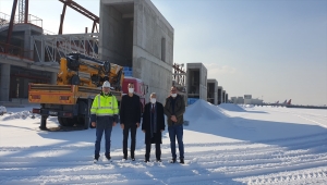 Başkan Büyükkılıç, Kayseri Havalimanı Yeni Terminal Binası çalışmalarını denetledi