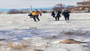 İncesu'da Evde Sağlık Hizmetleri ekibi kış koşullarında da çalışıyor