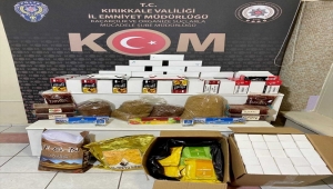 Kırıkkale'de 57 bin 800 makaron ve 102 kilogram kaçak tütün ele geçirildi