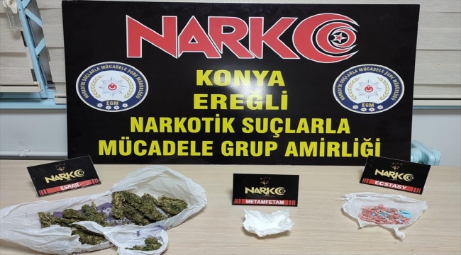 Konya'da uyuşturucu operasyonunda 12 zanlı yakalandı