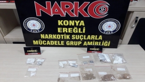 Konya'da uyuşturucu operasyonunda yakalanan 3 şüpheli tutuklandı