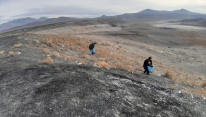 Meke Gölü'nde çevre temizliği yapıldı