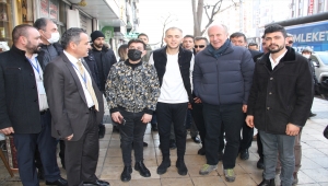 Memleket Partisi Genel Başkanı İnce, Kayseri'de esnafı ziyaret etti