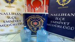Nallıhan'da sahte içki üretenlere yönelik operasyon