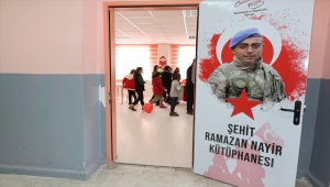 Şehit askerin adı Sivas'ta kütüphanede yaşatılacak