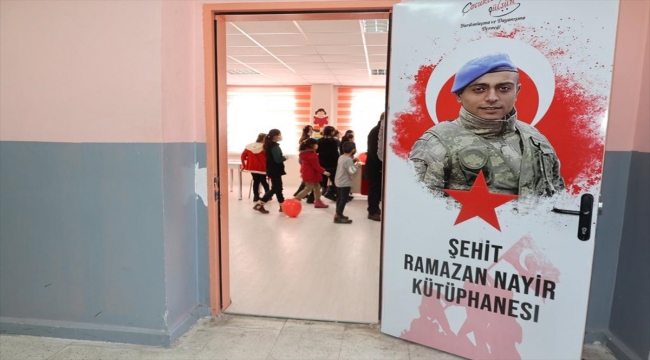 Şehit askerin adı Sivas'ta kütüphanede yaşatılacak