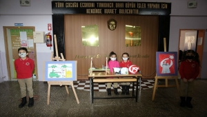 Sivas'ta minik öğrenciler resim sergisi açtı 