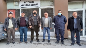 Beypazarı Emniyet Müdürü Demirci ile Jandarma Komutanı Uzun'dan Muhtarlar Derneğine ziyaret
