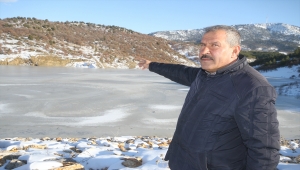 Beyşehir'de kar yağışıyla Karadiken Göleti'nin su seviyesi yükseldi 