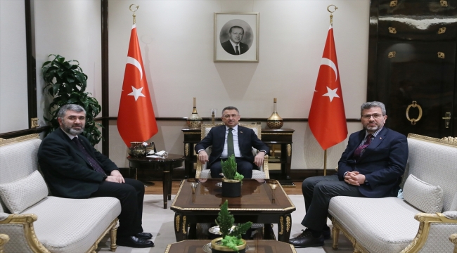 Cumhurbaşkanı Yardımcısı Oktay, TENMAK Başkanı Balıkçı'yı kabul etti