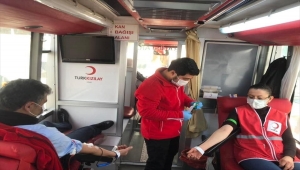 Hüyük'teki kan bağışı kampanyasına vatandaşlar yoğun ilgi gösterdi