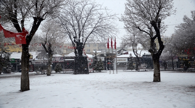 Karaman'da kar yağışı etkili oluyor