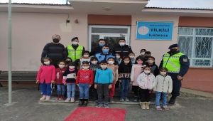 Karapınar'da öğrencilere trafik eğitimi