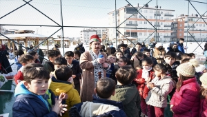 Karataylı çocuklar şivlilik sevincini meddahla yaşadı