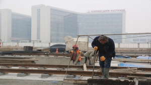 Kayseri'de yeni raylı sistem hatlarında çalışmalar sürüyor